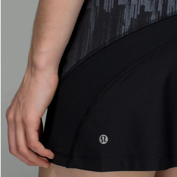 Lululemon sz 6 Ace Dress scratch match black multi excellent pre owned - Picture 7 of 12